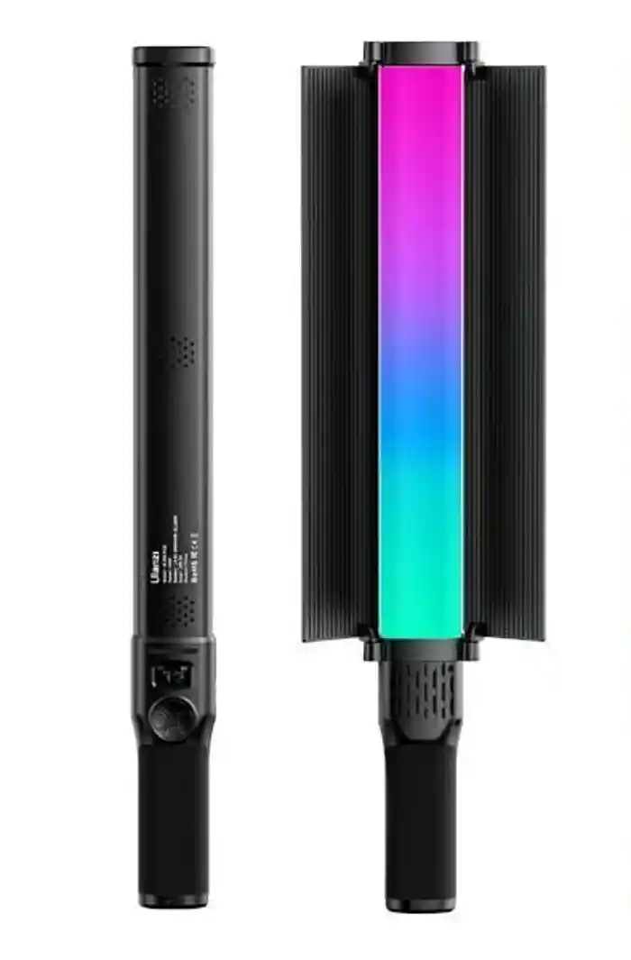 ULANZI VL360 Upgrade 38W RGB Handheld Light Wand LED Video Light Stick with Barndoor, 360°Full Color 2500K-10000K CRI94+ Photography Tube Lighting Stick with 20 Preset Scenes 3400mAh Battery.